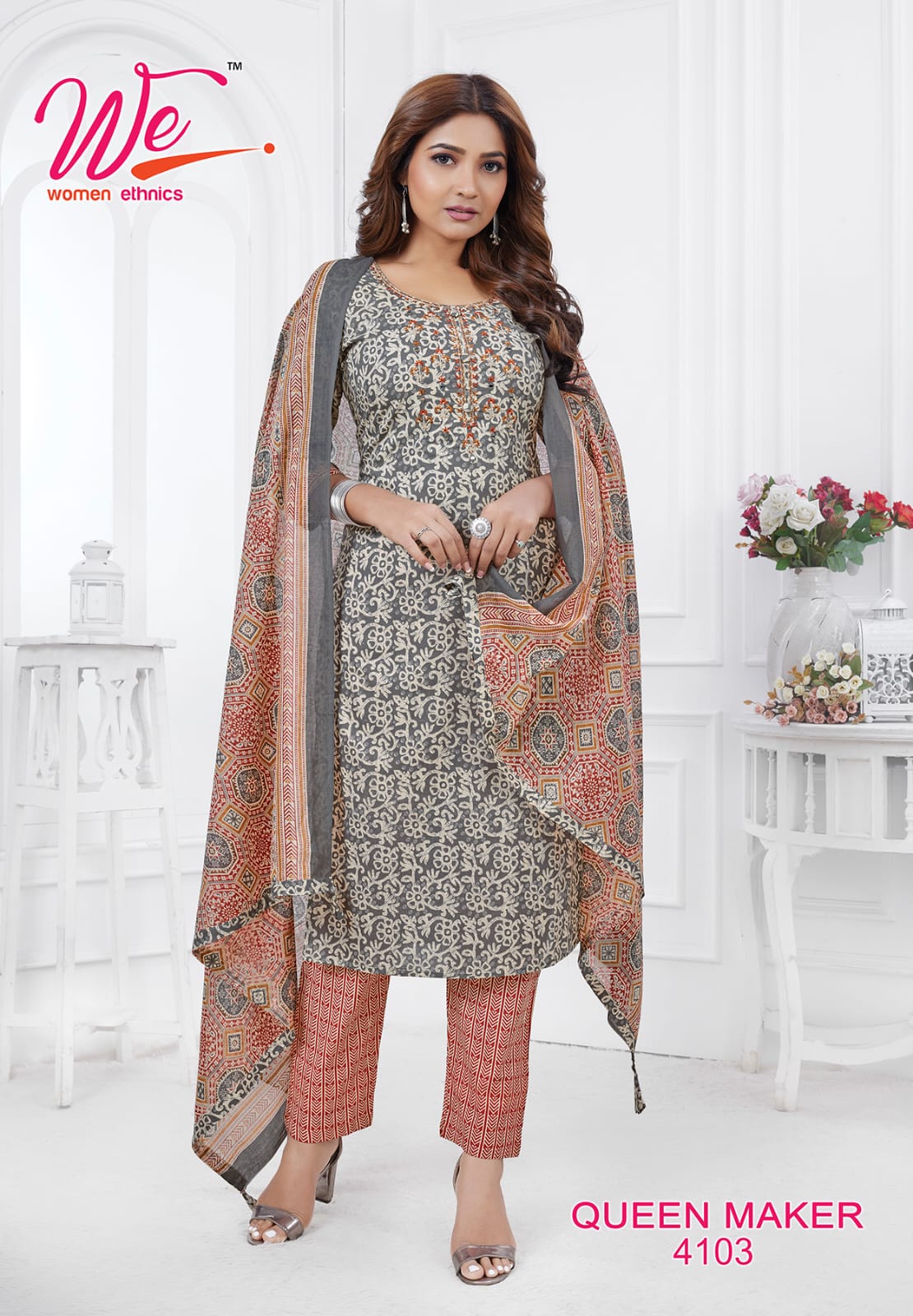Queen Maker By We Printed Cotton Kurti With Bottom Dupatta Wholesale Shop In Surat